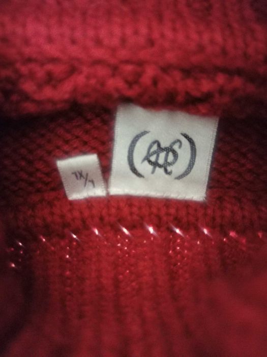 Sweter damski golf z warkoczami