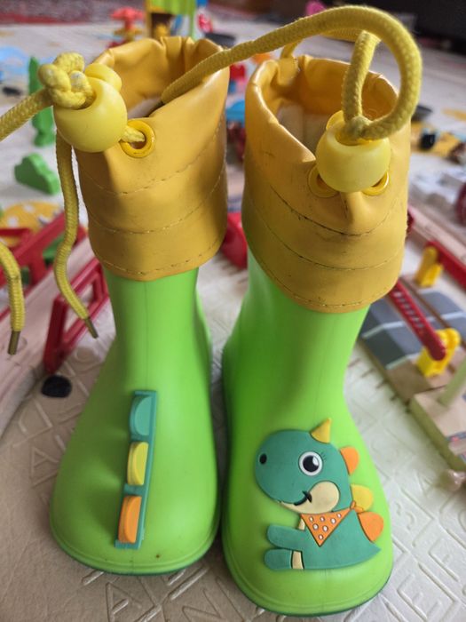 Гумові черевики 15 см босоноге анатомічні