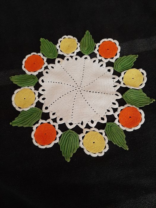 Toalha Vintage em croché feita integralmente à mão