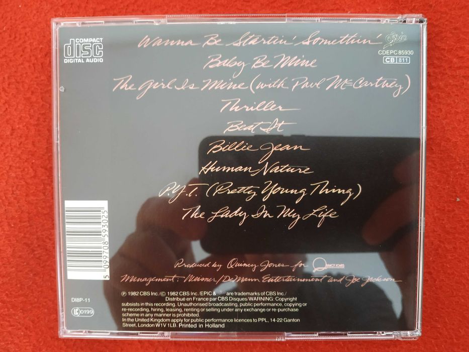 Продам европейский фирменный аудио-CD Michael Jackson – Thriller, 1982