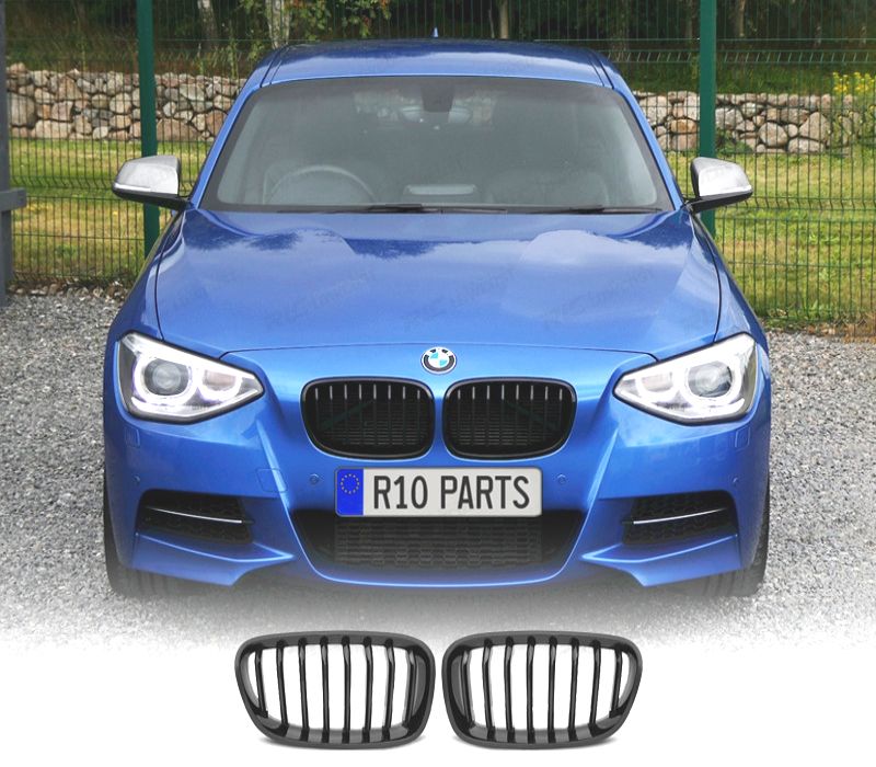 GRELHAS FRONTAIS BMW F20 F21 LOOK M PERFORMANCE PRETO BRILHANTE