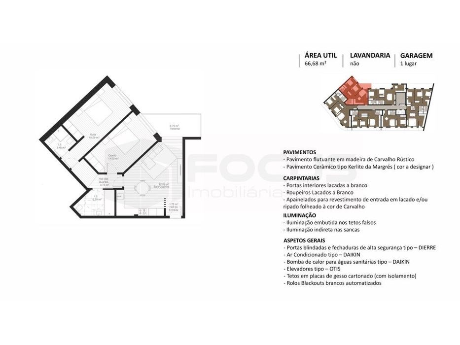 Apartamento T2 para venda - Novo e sofisticado empreendimento em Av...