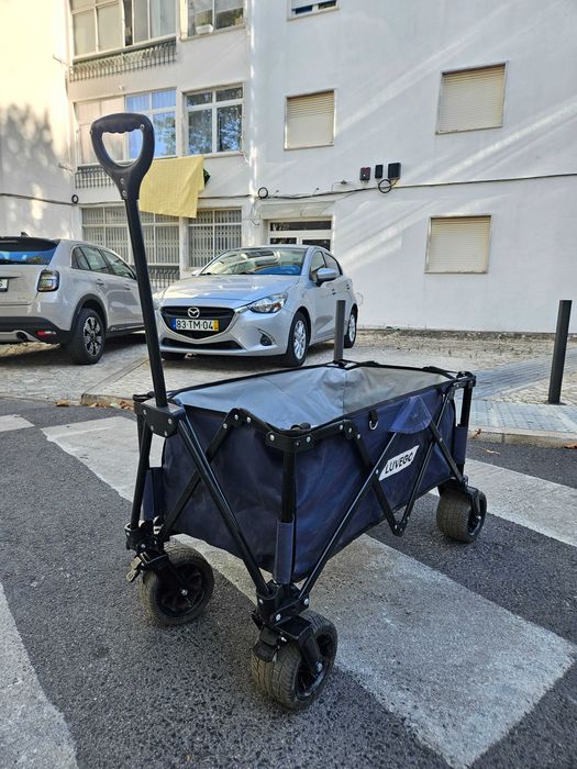 Carrinho dobrável Luvego Decathlon – 100kg – Azul Escuro