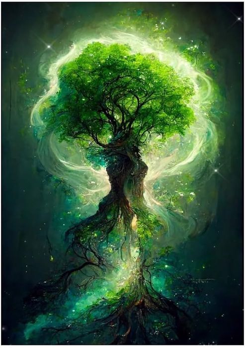 Haft diamentowy mozaika diamentowa 5d drzewo