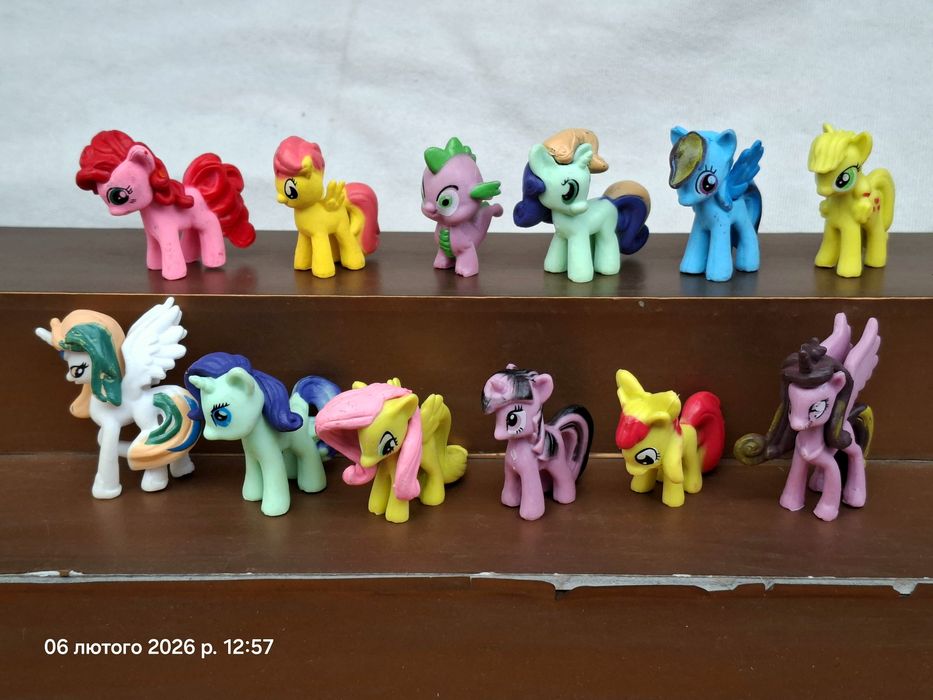 Набор фигурок 12 шт пони поняшки my little pony  Пинки Пай Искорка