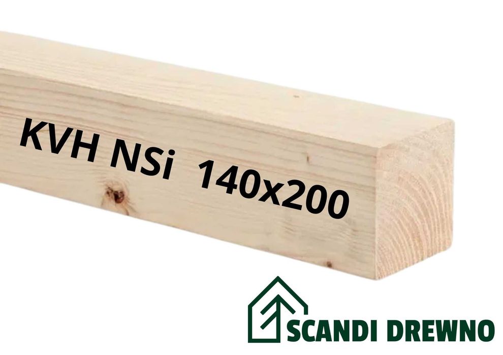 Drewno Konstrukcyjne KVH NSi C24 - 140x200 suszone, strugane, wysokiej jakości