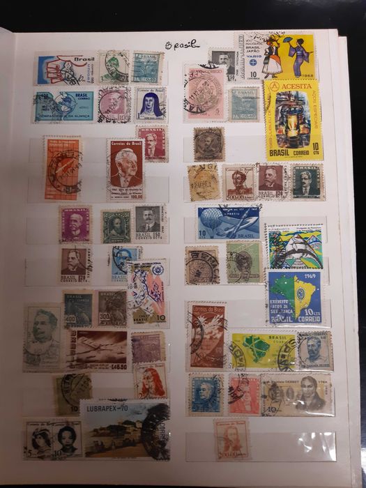 Coleção de selos antigos