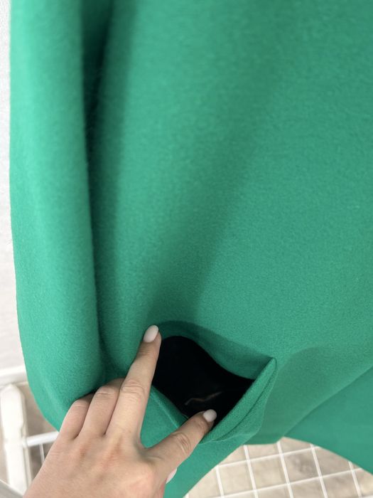 Пальто Katerina Kvit, зелений колір, класичний крій, розмір S