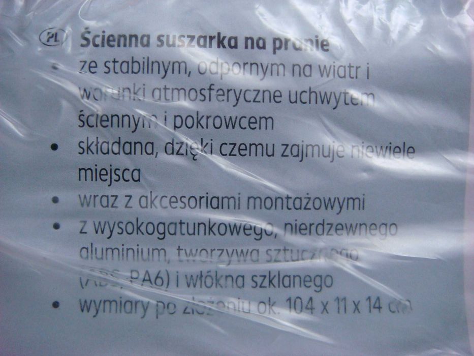 Suszarka ścienna na pranie