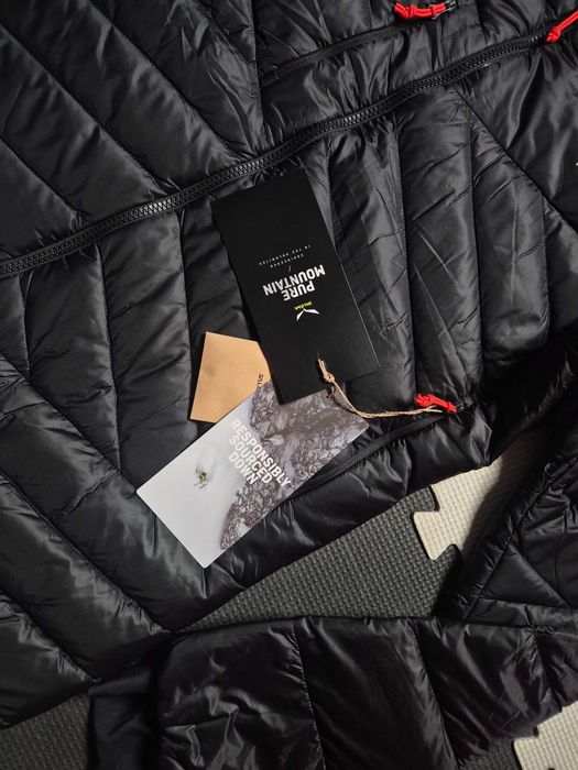 Nowa męska top kurtka ocieplana puchowa turystyczna Salewa Ortles M L