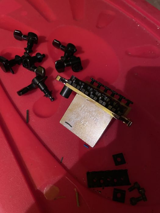 Schaller tremolo floyd rose KOMPLET lata 90 bdb , klUcze LOCKING nut