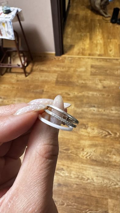 Наборы из родированого серебра