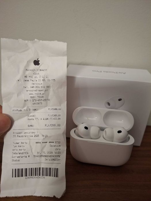 Używane Apple AirPods Pro 3 + paragon
