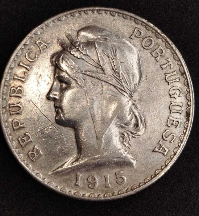 1915 - Portugal - Escudo em Prata - MBC