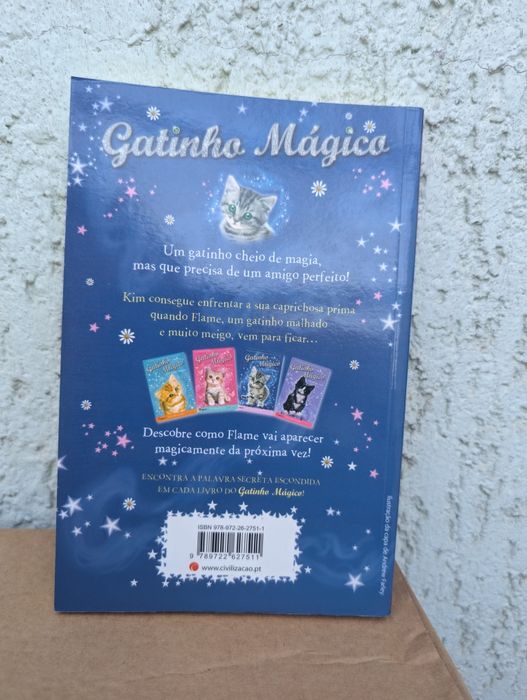 Conjunto 5 livros da coleção "Gatinho Mágico"