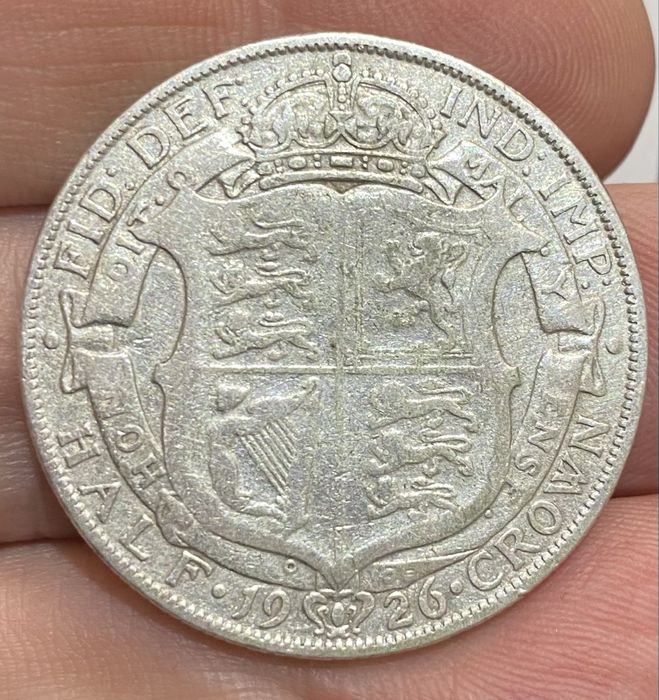British Half Crown Coin 1926 Silver