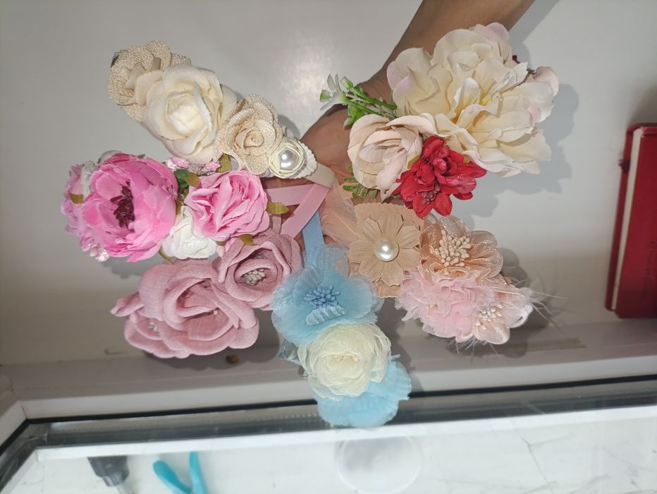 Обруч с цветами, венок на голову