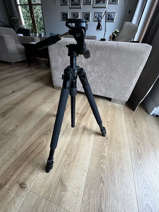 Statyw fotograficzny Slik Pro 330DX +głowica Slik SH-705E