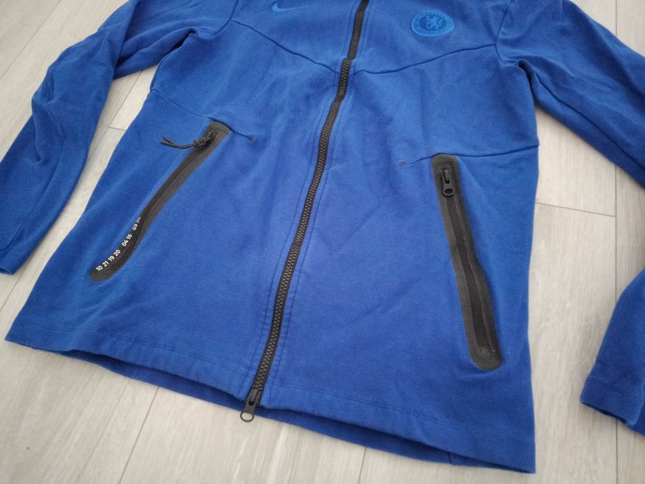 Chelsea FC 2019/20 Tech Pack Nike rozpinana bluza piłkarska z kapturem