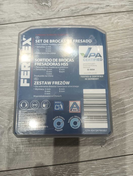 Zestaw FREZÓW  FERREX  5 sztuk pudełko