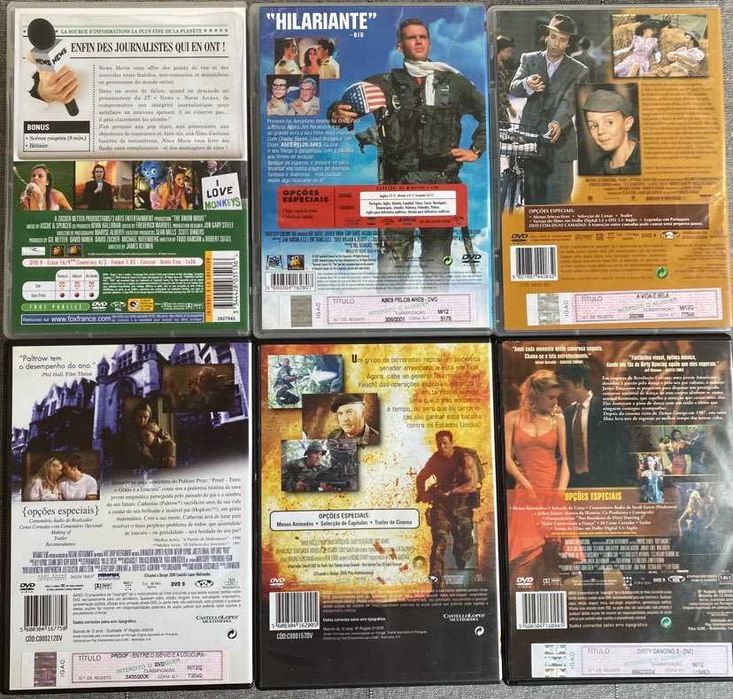 DVD's Diversos, não Embalados - Parte I