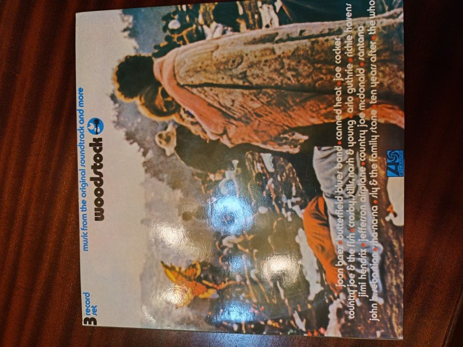Disco triplo LP de vinil do festival Woodstock