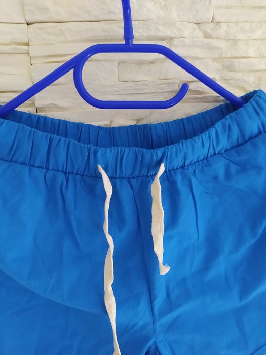 Nowe niebieskie spodenki kieszonki 38/40