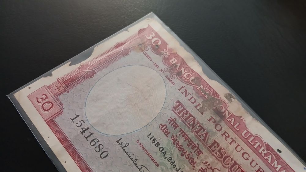 Nota da Índia de 30 Escudos de 1959