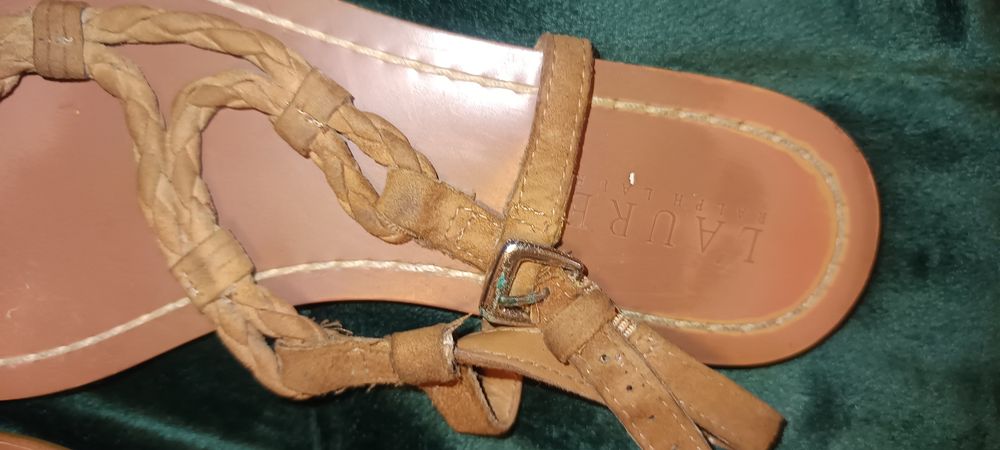 Sandálias Ralph Lauren tamanho 6.5