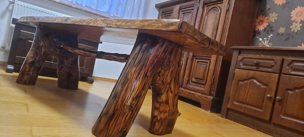 Ława drewniana ręcznie robiona