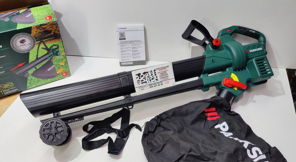 Акумуляторний садовий пилосос/дуйка зGERMANY PARKSIDE PLSBA 40/пылесос