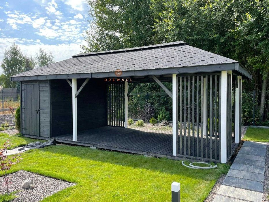 domek narzędziowy, altanka 2w1 , altanki, wiaty, altany, drewutnia.