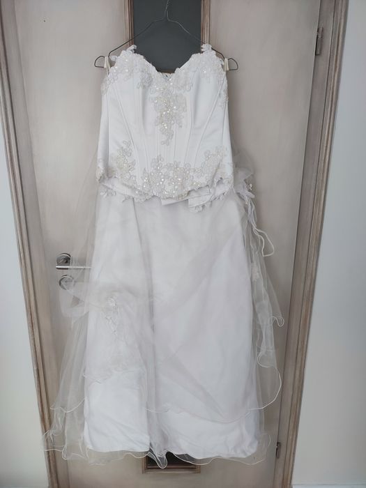 Suknia ślubna spódnica + gorset rozm S 36