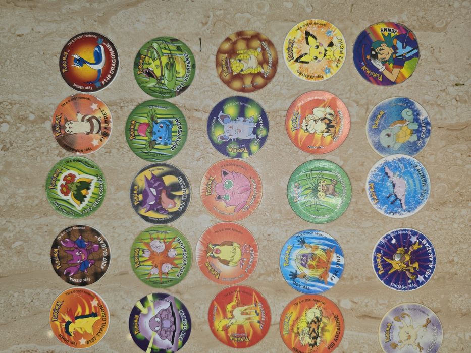 Pokemon tazo pierwsza seria flesz duo 3d zestaw