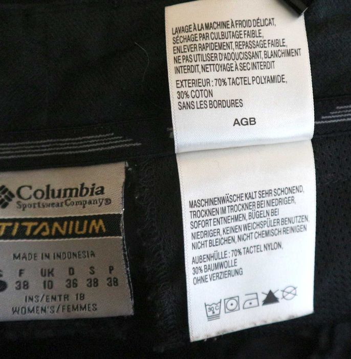 Columbia Titanium Tactel Capri damskie spodenki outdoorowe 38
