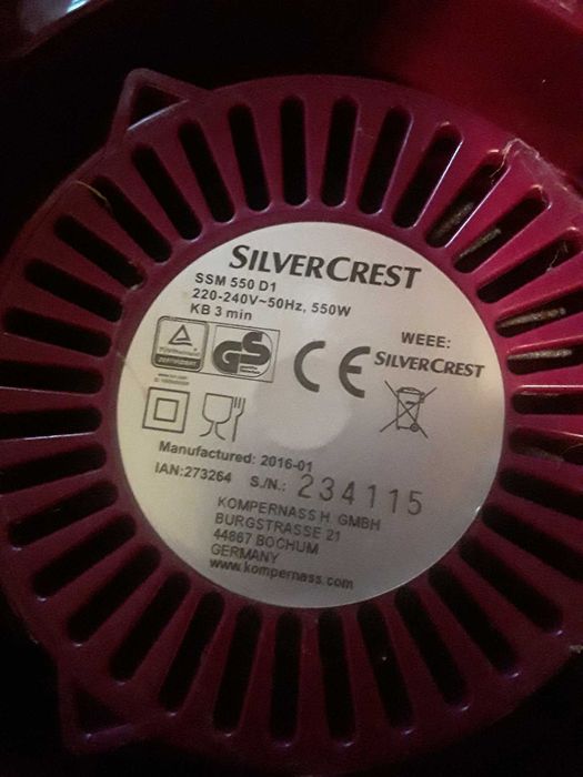 Liqüidificador com copo em vidro Silver Cres como novo