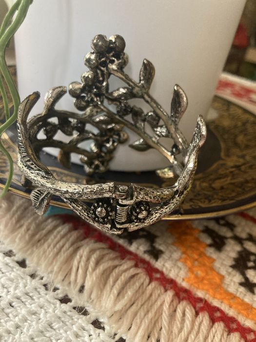 Bransoletka metal cyrkonie