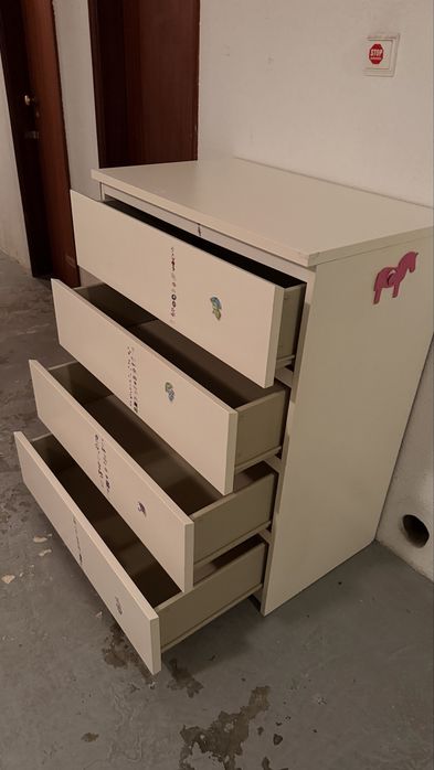 Cómoda TANGE 4 gavetas branco