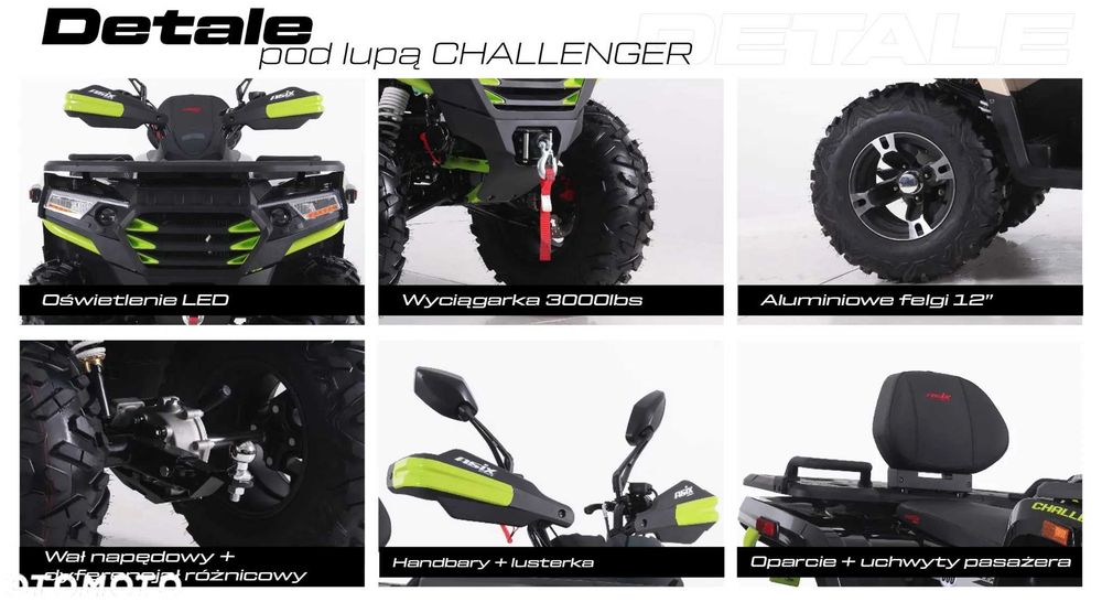 Quad ASIX CHALLENGER 300 Homologacja, Wyciągarka Raty Dowóz tego samego dnia