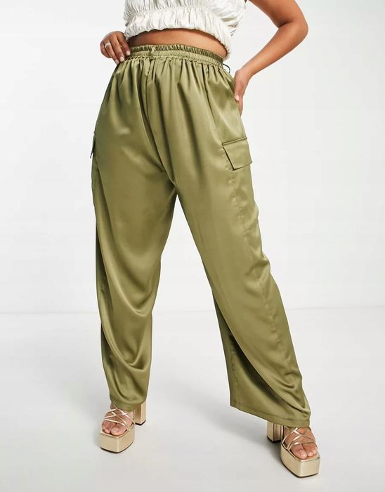 Flounce london plus size spodnie damskie 50 1xmx