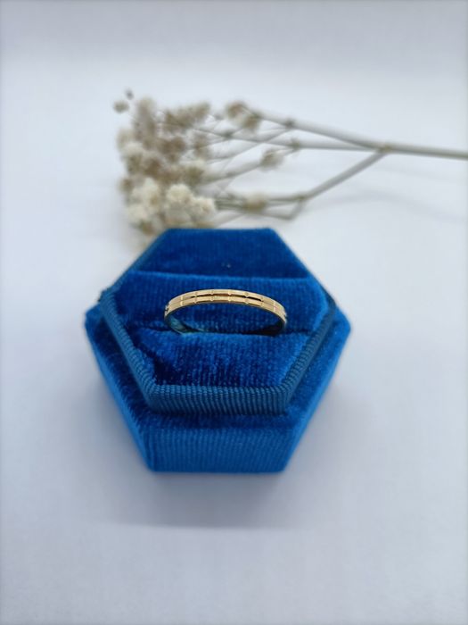 Pierścionek obrączka ze złota, złoto pr 585