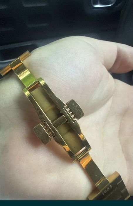 Relógio tissoft dourado