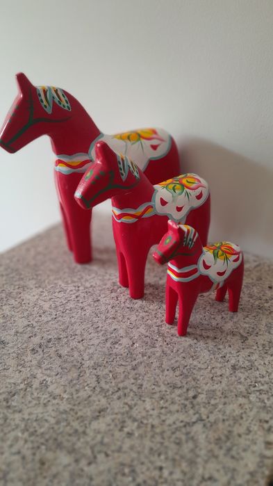 Conjunto de 3 cavalos Dala.