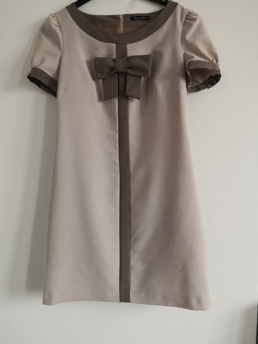 Sukienka damska beżowa