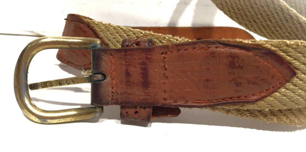 Levis Straus & Co - Cinto antigo dos anos 70 - marcado - ORIGINAL