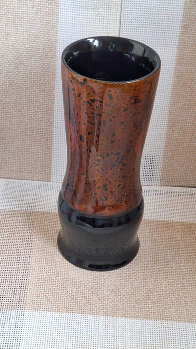 WYSOKI wazon / flakon z Laki, na suche bukiety i żywe kwiaty PRL retro