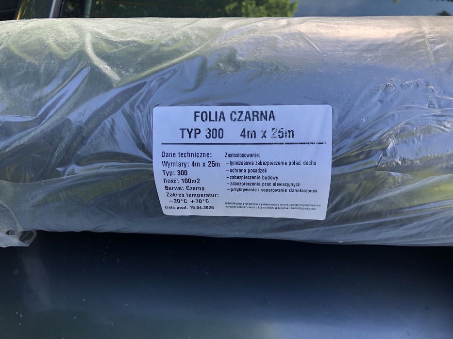 Folia budowlana 100 m2 gr 300