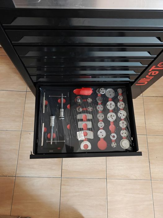 Carrinho de ferramentas ultratoolz 8/8 gavetas cheias de ferramentas