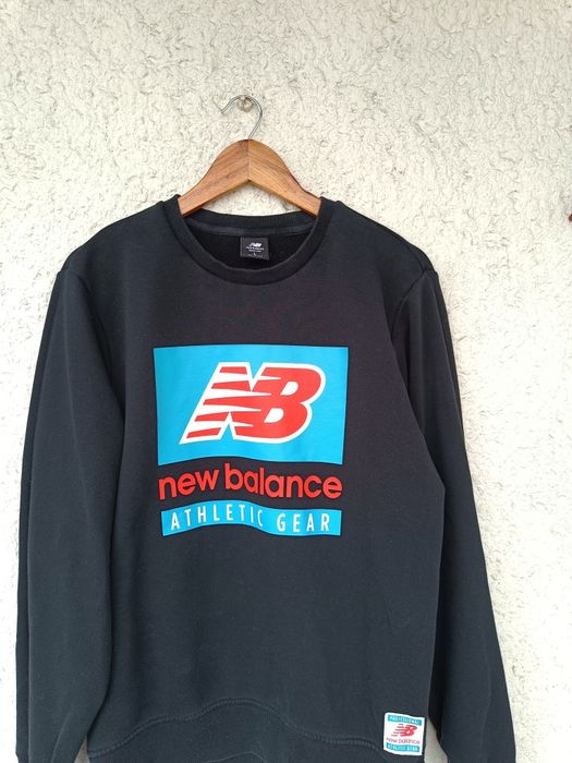 Кофта світшот New balance M чорна з принтом nb