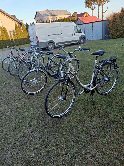 Rower aluminiowy z Niemiec koła 28 cali bogate wyposażenie